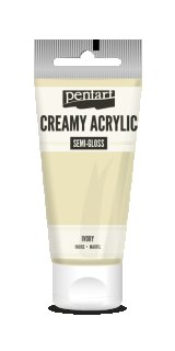 Pentart Creamy Acrylic Semi Gloss Elfenbein 60 ml