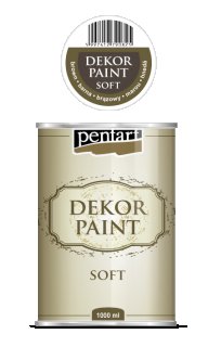 Dekor Paint Soft Shabbyfarbe Braun 1 Liter