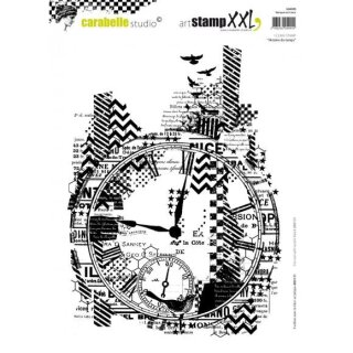 Stempel CarabelleStudio artstamp XXL Geschichte der Zeit