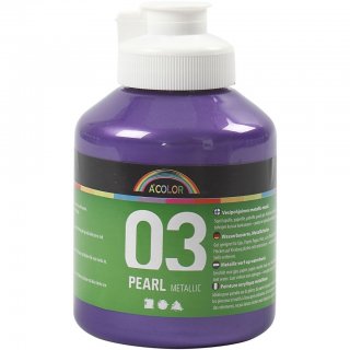 A Color Acrylfarbe Metallic Perl violett 500 ml