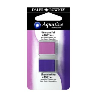 DR Aquafine Watercolour 420/419 Ultramarin Pink/Ultramarin Violett