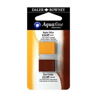 DR Aquafine Watercolour 634/223 Neapelgelb/Umbra gebrannt