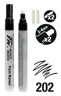 Marker leer 2-4 mm Set 2 Stück zur Befüllung