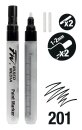 Marker M rund leer 1-2 mm Set 2 Stück zur Befüllung