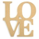 LOVE Monologue MDF ca 28 x 26 cm, 12mm dick