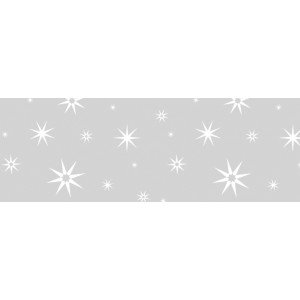 Transparentpapier Rolle 115g 50x61 cm weiße Sterne