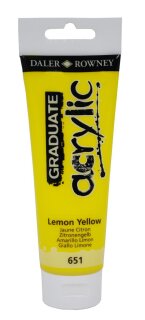 Daler Rowney Graduate Acrylic Zitronengelbgelb 120 ml