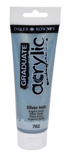 Daler Rowney Graduate Acrylic Silber 120 ml