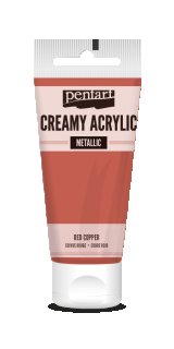 Pentart Creamy Metallic 60 ml Kupfer rot