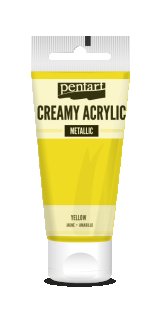Pentart Creamy Metallic 60 ml Gelb