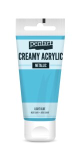Pentart Creamy Metallic 60 ml Hellblau