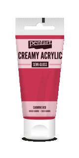Pentart Creamy Acrylic Semi Gloss Karminrot 60 ml