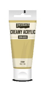 Pentart Creamy Acrylic Semi Gloss Stroh 60 ml