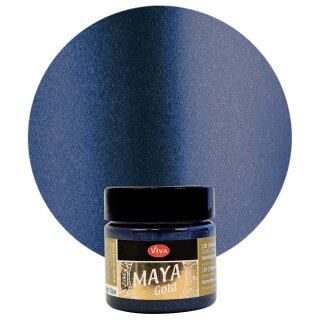 Nachtblau Metallic 45 ml von Maya Gold Viva Decor