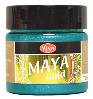 Türkis Metallic 45 ml von Maya Gold Viva Decor