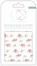 Craft Consortium 3er Set Decoupage Papier Tossed Roses 35x40 cm
