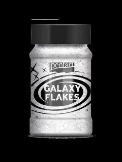 Galaxy Flakes Mercury weiß v. 15 g Pentart