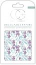 Decoupagepapier Craft Consortium 3er Set Violet Dafs 35x40 cm