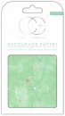 Decoupage Papier Peacock Turquoise / Federn 35 x 40 cm...