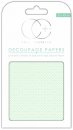 Decoupagepapier Craft Consortium 3er Set Ceramic Blue Kacheln grün blau 35x40 cm