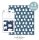 Decoupagepapier Craft Consortium 3er Set Polar Express / Eisbären Tannenbäume blau 35x40 cm
