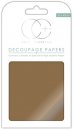 Decoupagepapier Craft Consortium 3er Set Metallic Gold 35x40 cm