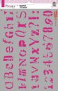 Schablone Pronty Mask stencil A4 Grunge Circle 2 Alphabet...