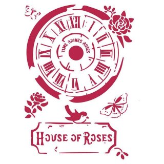 Schablone Stamperia ca A4 House of Roses
