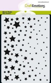 Schablone Craft Emotions Sternenhimmel Sterne A6