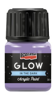 Nachtleuchtfarbe "Glow in the dark" purple 30 ml
