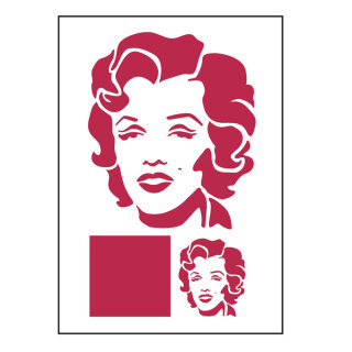 Schablone Stamperia 21x29,7 Warhol Marylin