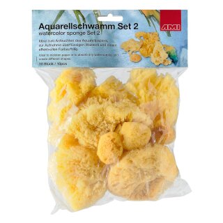 Aquarellschwamm 10er Set Nr.2