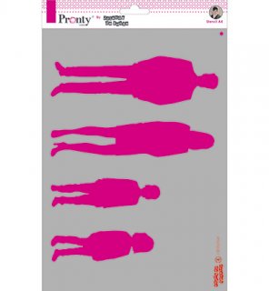 Schablone Pronty Mask stencil A4 Silhouettes People