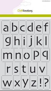 Schablone A4 Alphabet Vintage v. Craft Emotions
