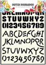 Schablone Dutch Doobadoo Card Alphabet A4