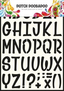 Schablone Dutch Doobadoo Card Alphabet A4