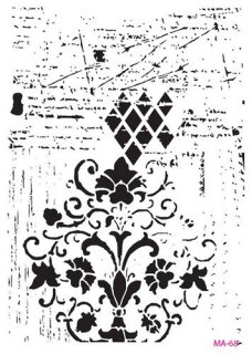 Cadence Art of stencil Schablonen 21x29 cm Hintergrundverzierung Vintal