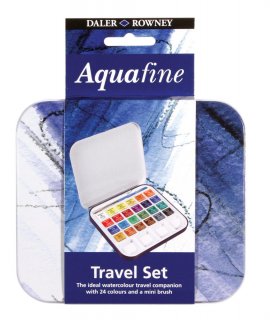 Aquafine Watercolour Travel Set 24er Daler Rowney