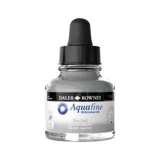 Aquafine Aquarell Ink Daler Rowney 29,5 ml Silber