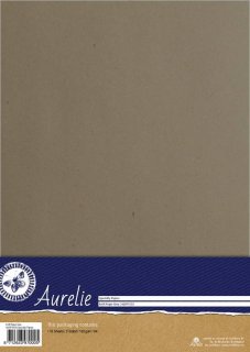 Aurelie Kraftpapier Grey Papier A4 10 Blatt