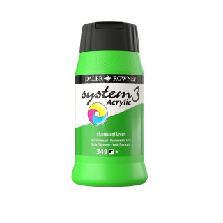 System 3 Acryl Fluoreszierend Grün 500 ml