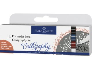 Pitt Artist Pen Calligraphy - 4er Set Faber Castell