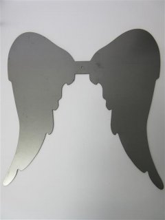 Engelflügel Metall Handarbeit 22x18 cm