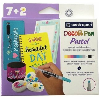 Pastel Decor Pen - Dekor Marker - 9er Pack von centropen