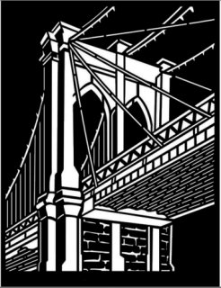 Schablone Stamperia 20 x 25 "Brooklyn Bridge"