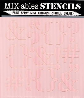 Mix-ables Stencil Schablone 15x15 cm Punctuate