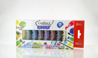 Cadence Hobby Acrylfarbe Set 8 x 20 ml Serie Kooky