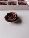 Dekorosen 6er Set rot aus Keramik sehen alt Rosa -dunkel aus