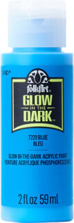 Nachtleuchtfarbe "Glow in the dark" blau 59 ml folkArt