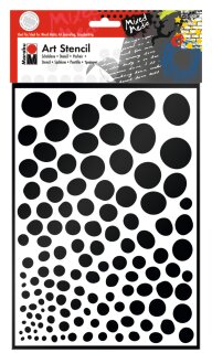 Marabu Schablone Art Stencil DIN A4 Motiv growing dots